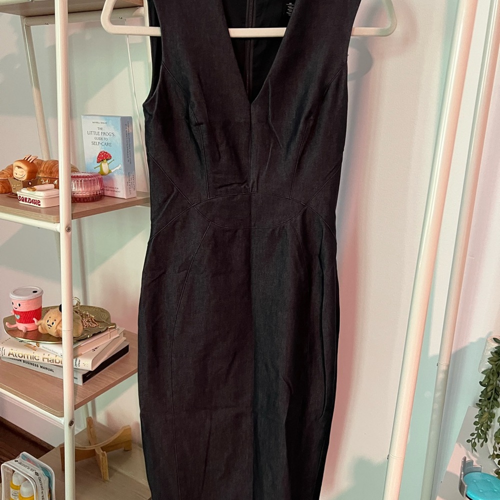 Professional dark jean color dress
